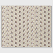 Basset Hound Malerei - Niedliche Original Hunde Ku Geschenkpapier (Flach)