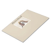 Basset Hound Malerei - Niedliche Original Hunde Ku Notizblock (angewinkelt)