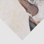 Basset Hound Malerei - Niedliche Original Hunde Ku Seidenpapier (Ausschnitt)