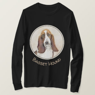 Basset Hound Malerei - Niedliche Original Hunde Ku T-Shirt