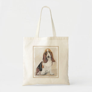 Basset Hound Malerei - Niedliche Original Hunde Ku Tragetasche