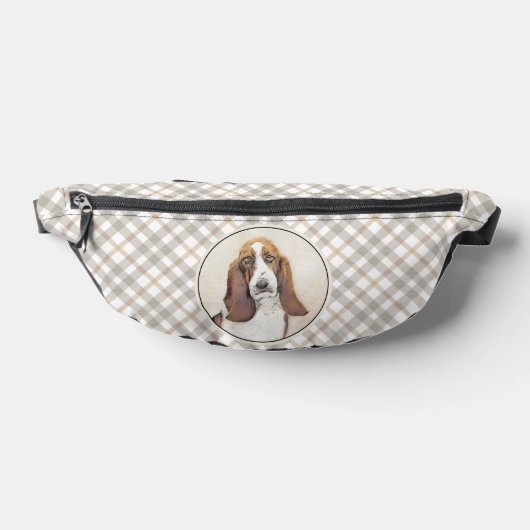 Basset Hound Malerei Tri Tri-color Niedlich Hunde Bauchtasche (Ablage )