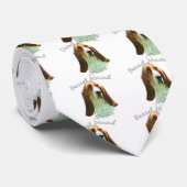 Basset Hound Mama 2 Krawatte (Gerollt)