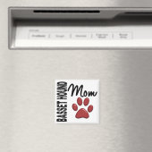 Basset Hound Mama 2 Magnet (In Situ (Geschirrspüler))