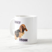 Basset Hound Mama 4 Kaffeetasse (Vorderseite Links)