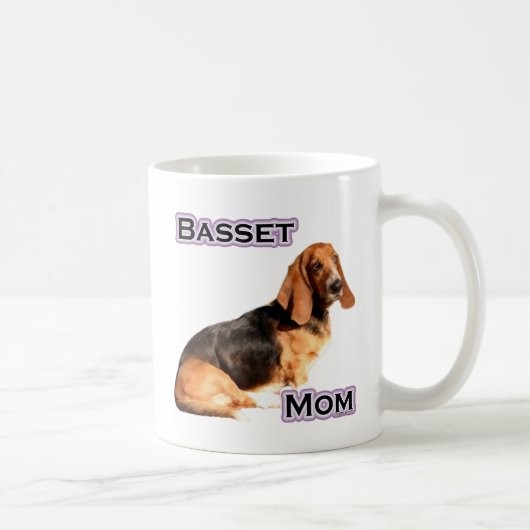 Basset Hound Mama 4 Kaffeetasse (Rechts)