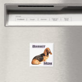 Basset Hound Mama 4 - Magnet (In Situ (Geschirrspüler))