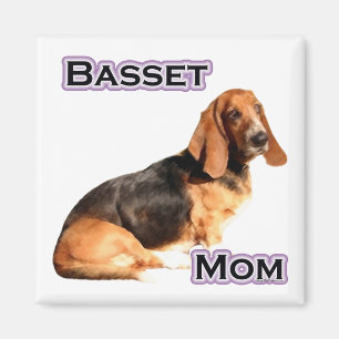 Basset Hound Mama 4 - Magnet
