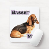 Basset Hound Mama 4 Mousepad (Mit Mouse)