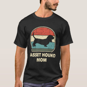 Basset Hound Mama Hund für Frauen Basset Hound Mam T-Shirt