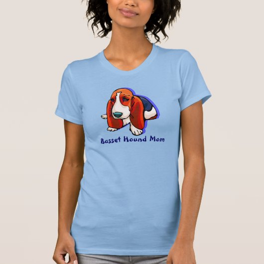 Basset Hound Mama Shirt (Vorderseite)