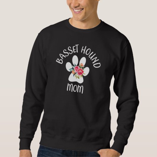 Basset Hound-Mama Sweatshirt (Vorderseite)