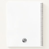 Basset Hound Marble Statue Antique Style Notebook Notizblock (Rückseite)