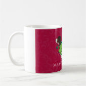 Basset Hound Merry Christmas Design Kaffeetasse (Links)