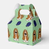Basset Hound mit Ballon Geburtstags-Geschenkboxen Geschenkschachtel (Rückseite)