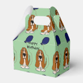 Basset Hound mit Ballon Geburtstags-Geschenkboxen Geschenkschachtel (Vorderseite)