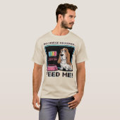 Basset Hound mit niedrigem Akku - Füttre mir! Pixe T-Shirt (Vorne ganz)