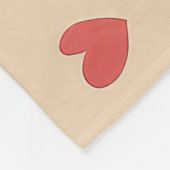 Basset Hound mit Rose - Valentinstag Fleecedecke (Ecke)