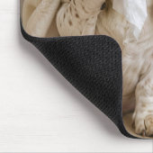 Basset Hound mit Schnupfen Mousepad (Ecke)