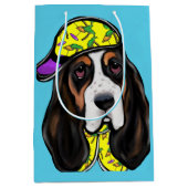 Basset Hound Mittlere Geschenktüte (Vorderseite)