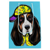 Basset Hound Mittlere Geschenktüte (Rückseite)