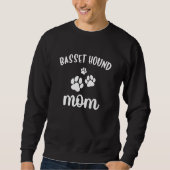 Basset Hound Mom Cute Dog Sweatshirt (Vorderseite)