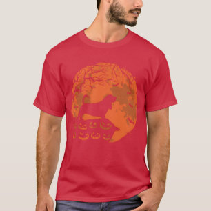 Basset Hound Mond Halloween Funny Hund Lover sind  T-Shirt