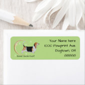 Basset Hound, Mond und Sterne (Insitu)