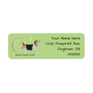 Basset Hound, Mond und Sterne