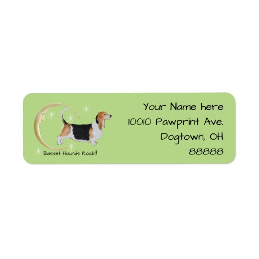 Basset Hound, Mond und Sterne (Vorne)