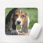 Basset Hound Mousepad (Mit Mouse)