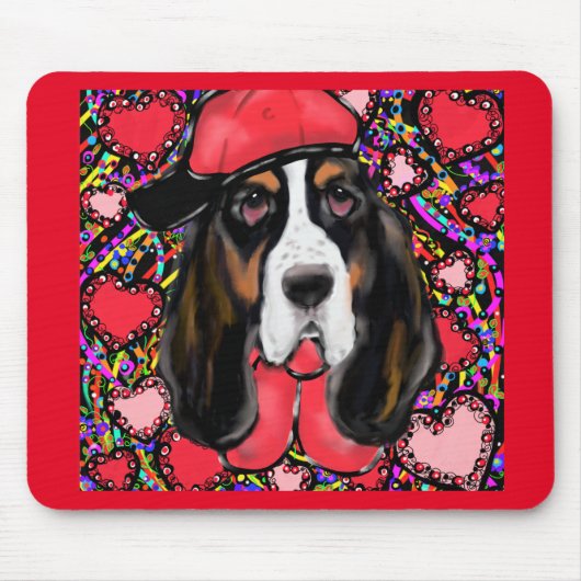 Basset Hound Mousepad (Vorne)