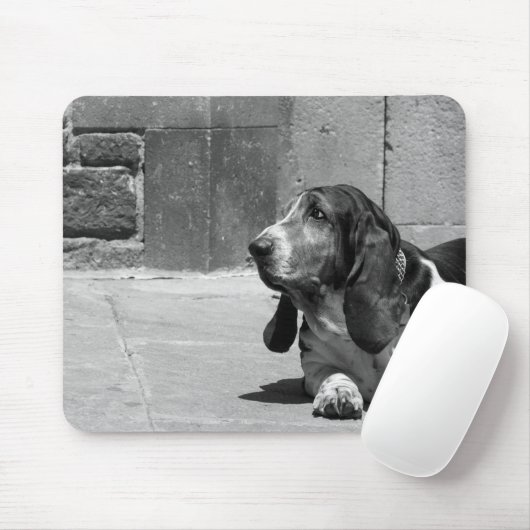 Basset Hound Mousepad (Mit Mouse)
