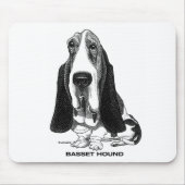 Basset Hound Mousepad (Vorne)