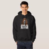Basset Hound-Mugshot schuldig Hund Hoodie (Vorne ganz)