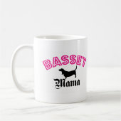 Basset Hound-Mutter Kaffeetasse (Links)