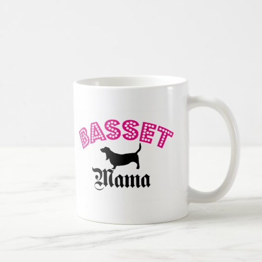 Basset Hound-Mutter Kaffeetasse (Rechts)