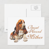 Basset Hound Muttertag Postkarte (Vorne/Hinten)