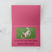 Basset Hound Muttertagskarte Karte (Innenseite)