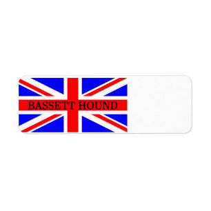 Basset Hound Name auf Flagge