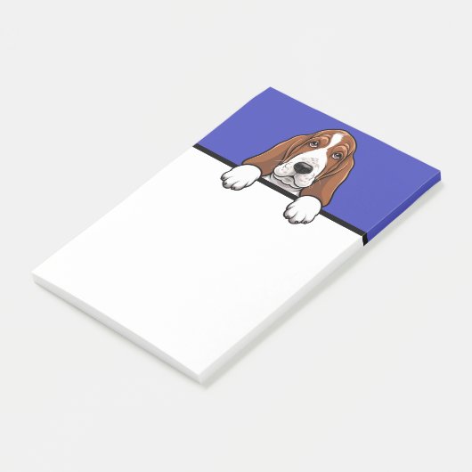 Basset Hound Niedlich Basset Dog Lover Geschenke Post-it Klebezettel (angewinkelt)