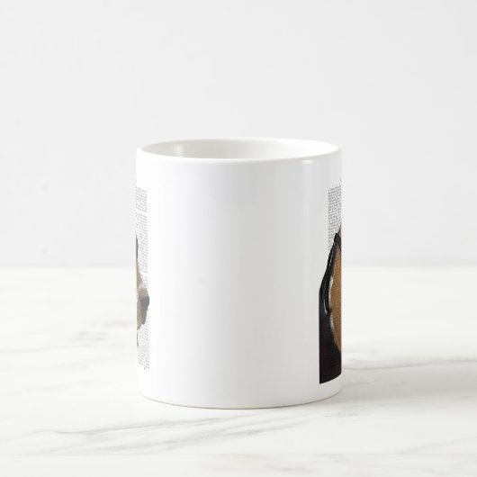 Basset Hound Ninja Kaffeetasse (Mittel)