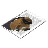 Basset Hound Ninja Notizblock (Linke Seite)