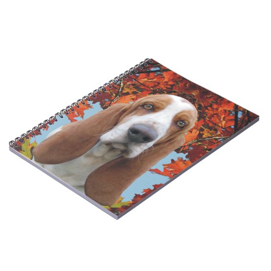 Basset Hound Notizblock (Linke Seite)