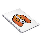 Basset Hound Notizblock (Rechte Seite)