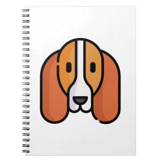 Basset Hound Notizblock (Vorderseite)