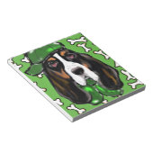 Basset Hound Notizblock (angewinkelt)