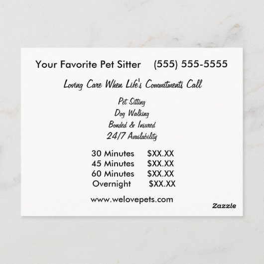 Basset-Hound-Ohren flattern in Wind-Pet-Sitte Postkarte (Rückseite)