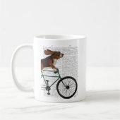 Basset Hound on Bicycle Kaffeetasse (Links)