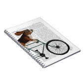 Basset Hound on Bicycle Notizblock (Rechte Seite)
